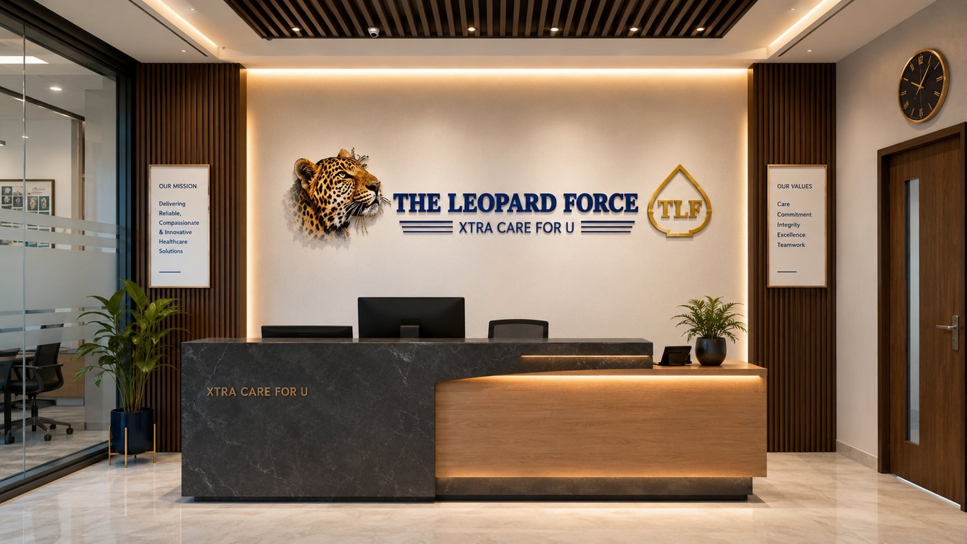 The Leopard Force office reception in Chennai, Tamilnadu