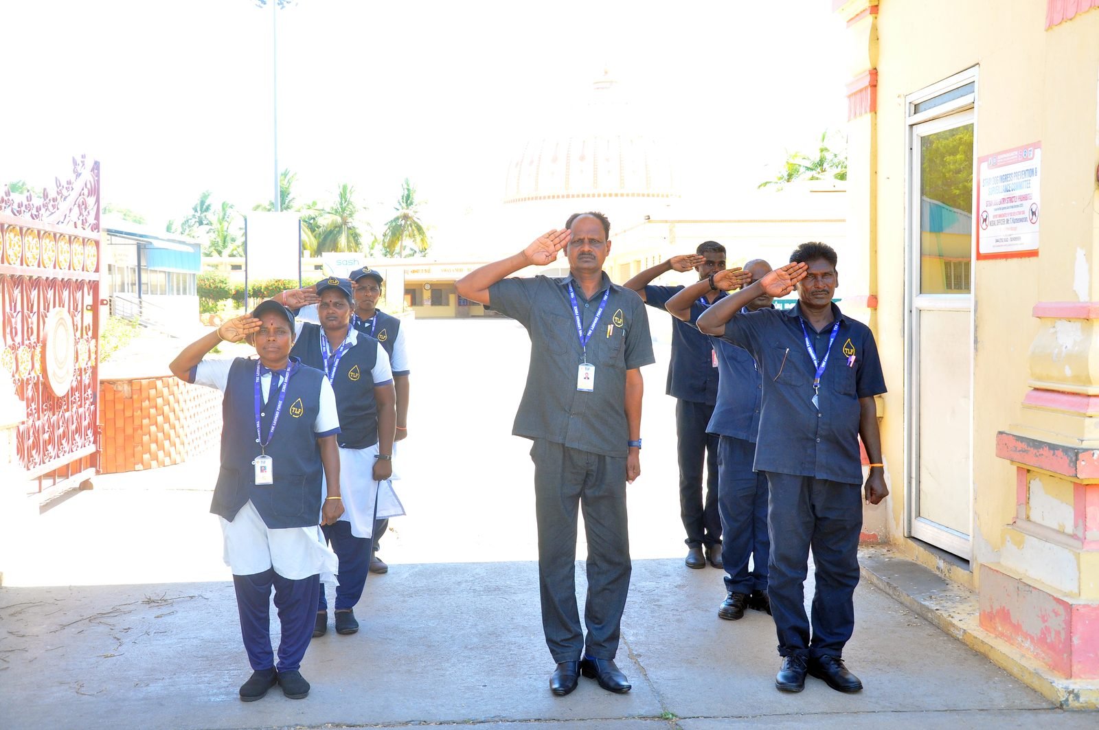 The Leopard Force security team on duty at a client site in Tamilnadu
