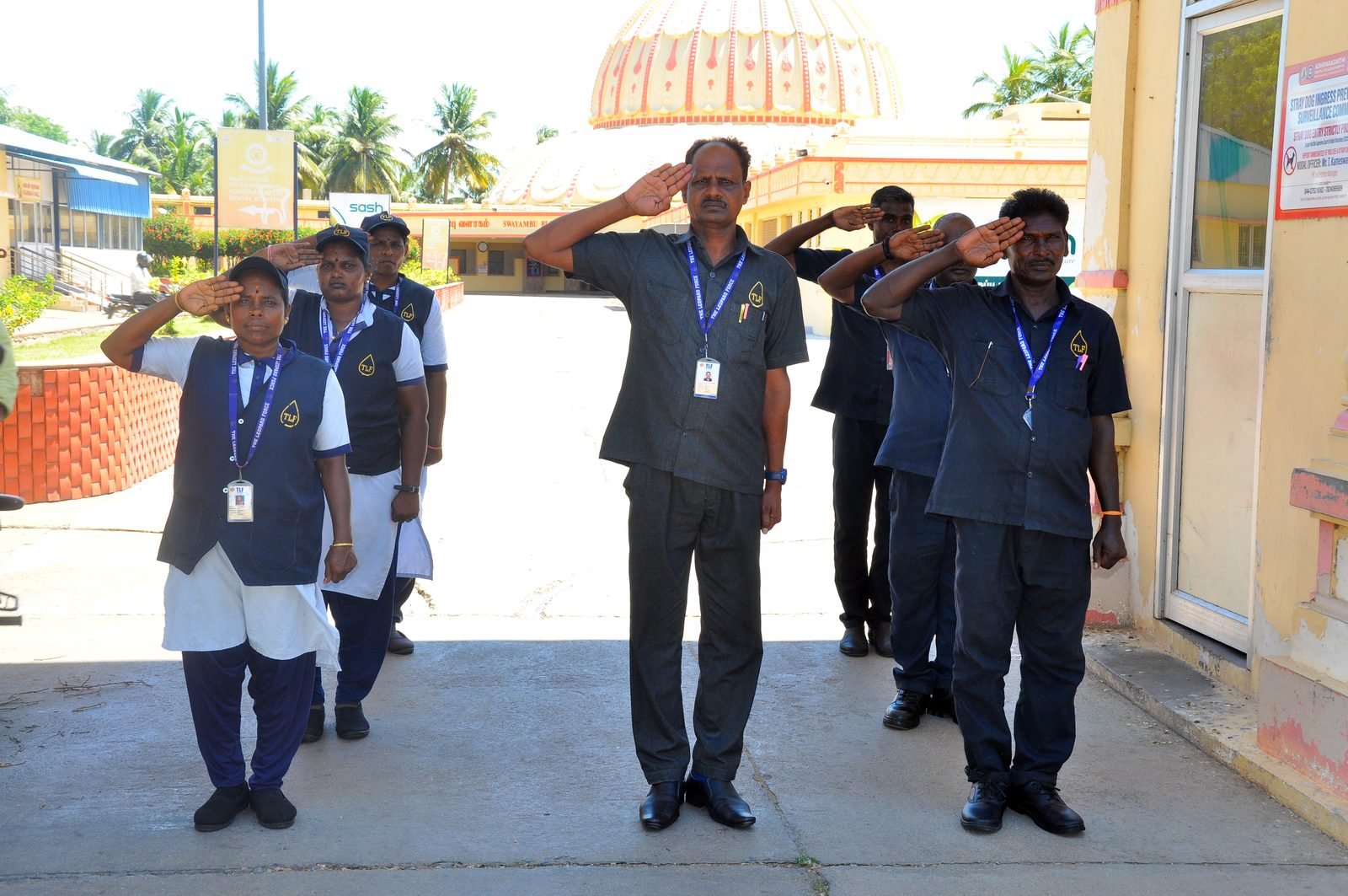 The Leopard Force security guards on duty in Chennai